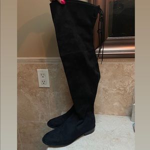 Marc Fisher over the knee suede boots in black US size 7